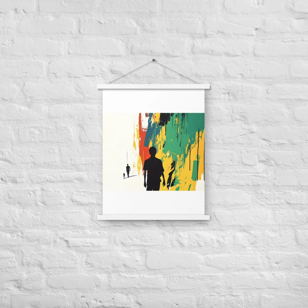 Journey of Silhouettes | Poster With White Wood Hanger | 18″×24″