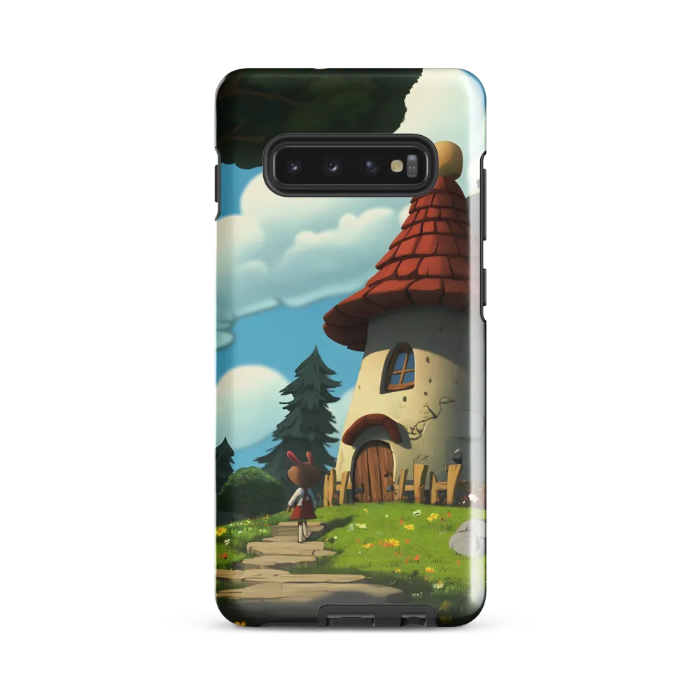 Whimsical Cottage in a Serene Landscape | Phone Case |  S10 Plus | Tough Case | Glossy