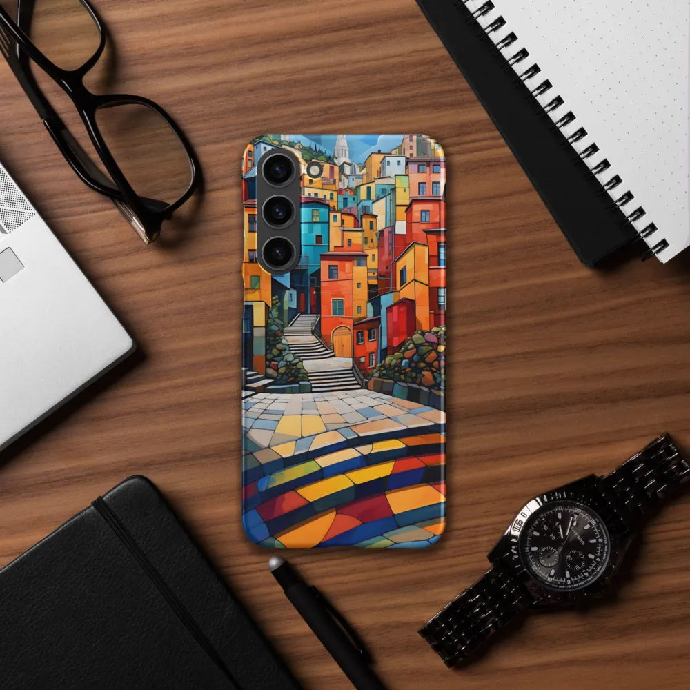 Vibrant Village: A Cubist Journey