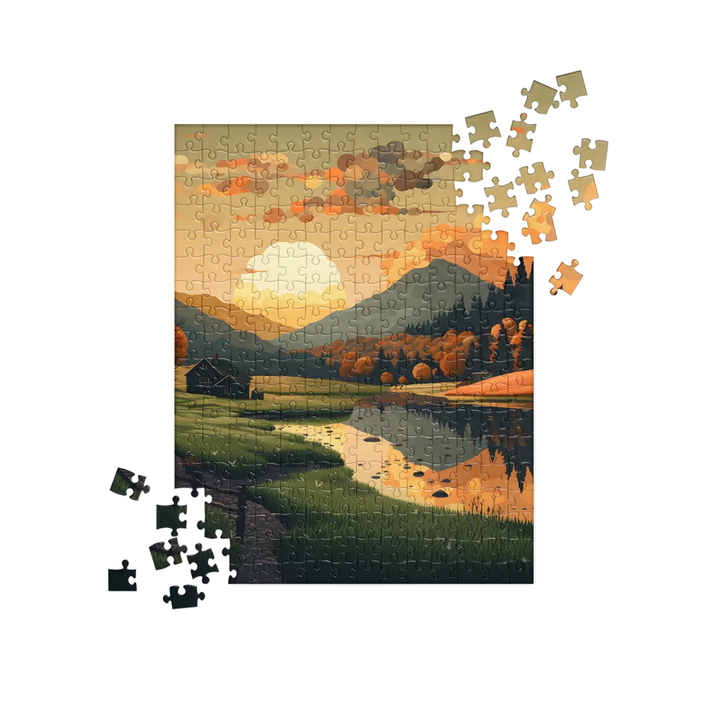 Whispers of Autumn: A Tranquil Evening | Jigsaw Puzzle | 252 pieces