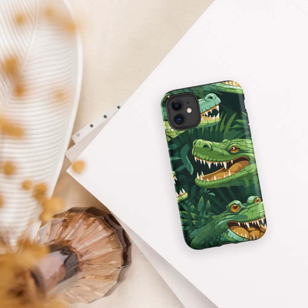 Fierce Crocodilian Medley | Phone Case |  11 | Tough Case | Matte