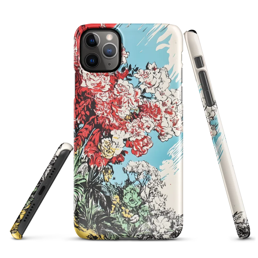 Floral Symphony in Bold Colors | Phone Case |  11 Pro Max | Snap Case | Glossy