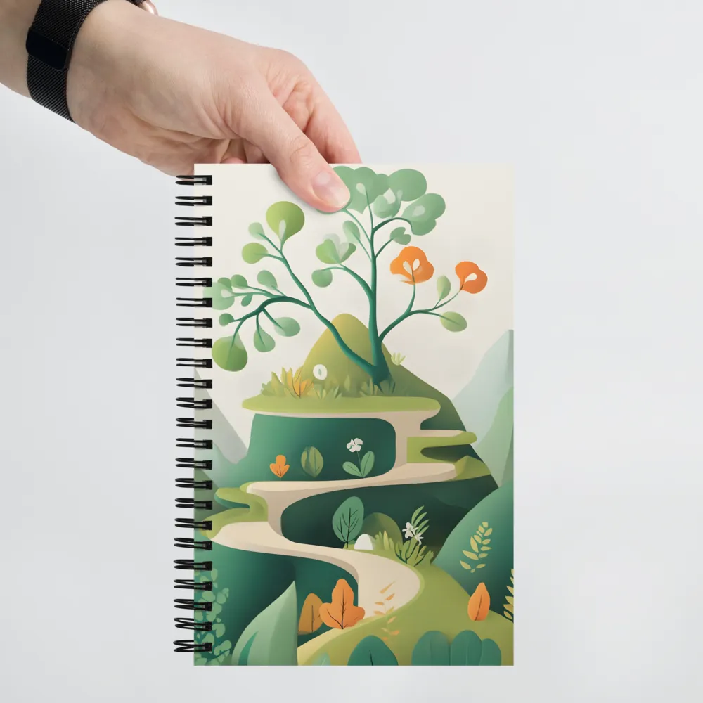 Whimsical Greenery | Spiral Notebook