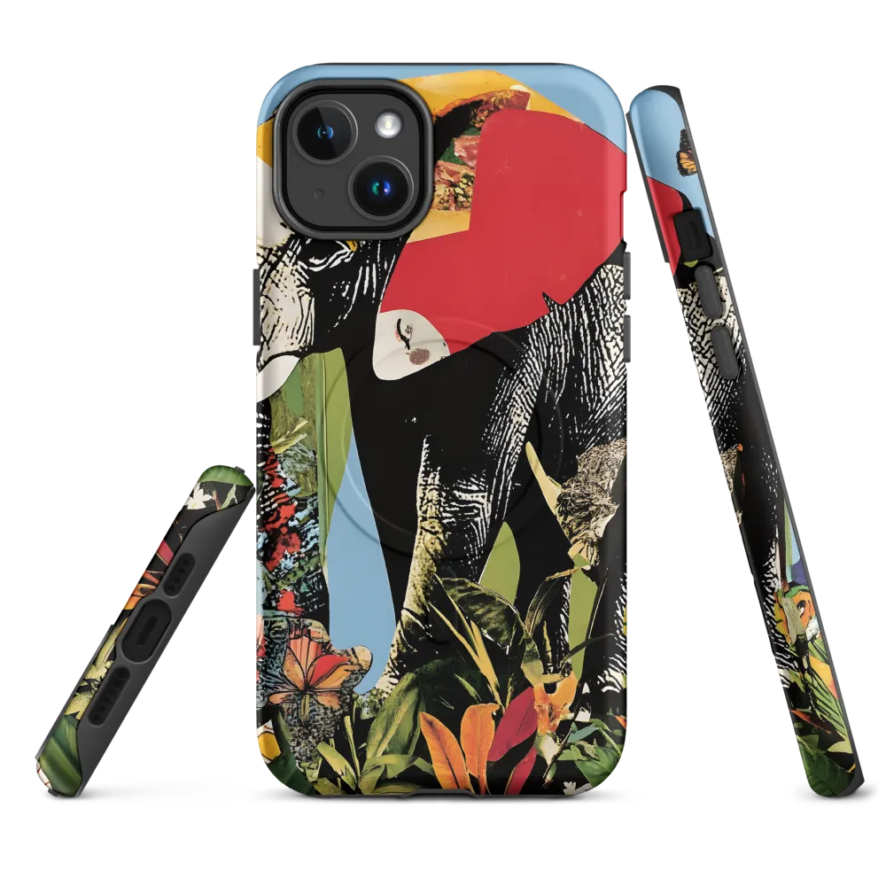 Harmony of Nature: The Elephant's Embrace | Phone Case |  14 Plus | MagSafe® Tough Case | Matte