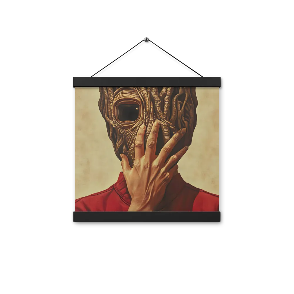 The Mask of Roots | Poster With Black Wood Hanger | 12″×12″