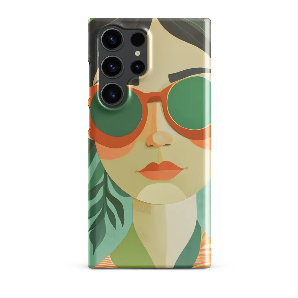 Bold Serenity: A Modern Portrait | Phone Case |  S23 Ultra | Snap Case | Glossy