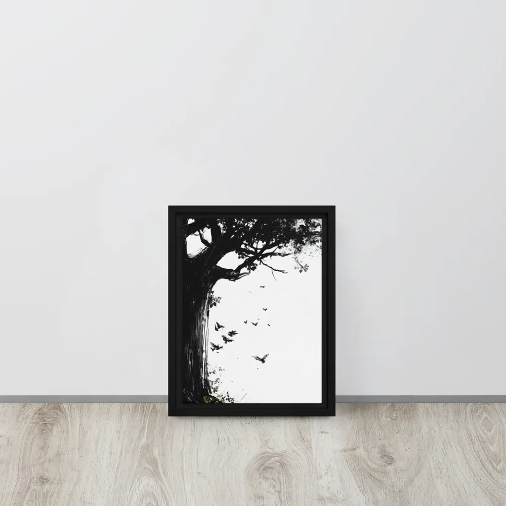 Whispers of Nature | Canvas with Black Frame | 9″×12″