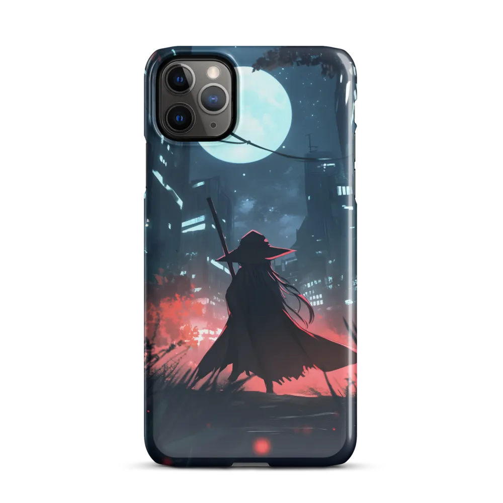 The Enigmatic Witch of the Night City | Phone Case |  11 Pro Max | Snap Case | Glossy