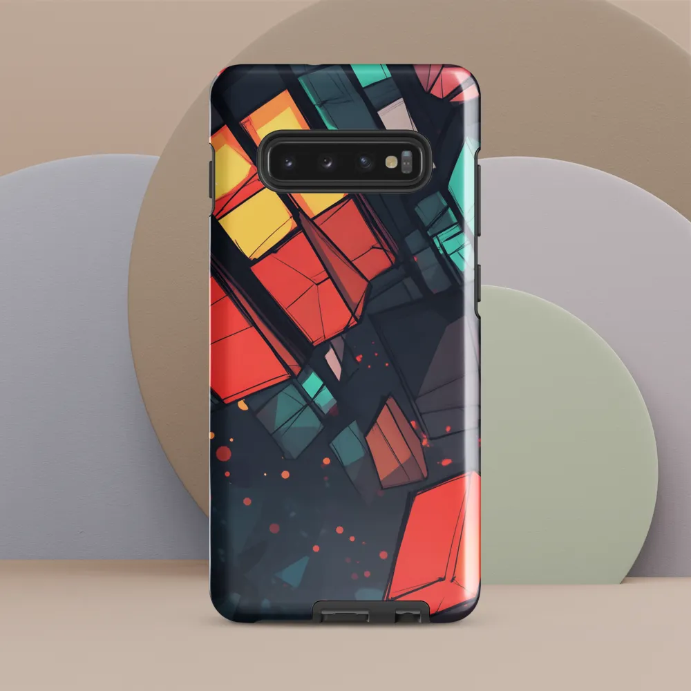 Luminous Geometry: An Abstract Exploration | Phone Case |  S10 Plus | Tough Case | Glossy