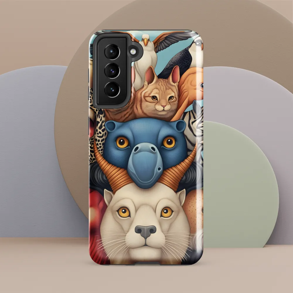Harmonious Echoes of Wildlife | Phone Case |  S21 FE | Tough Case | Glossy