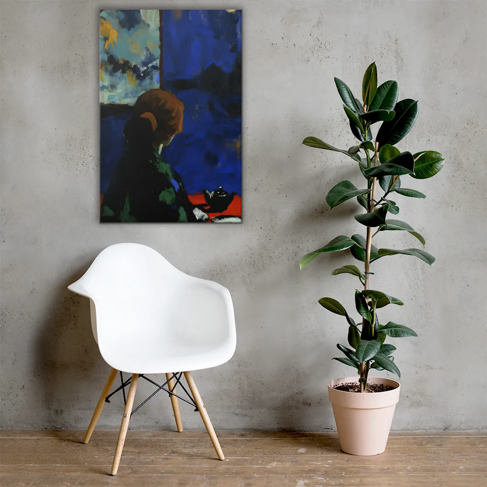 Contemplation Under the Night Sky | Canvas | 24″×36″