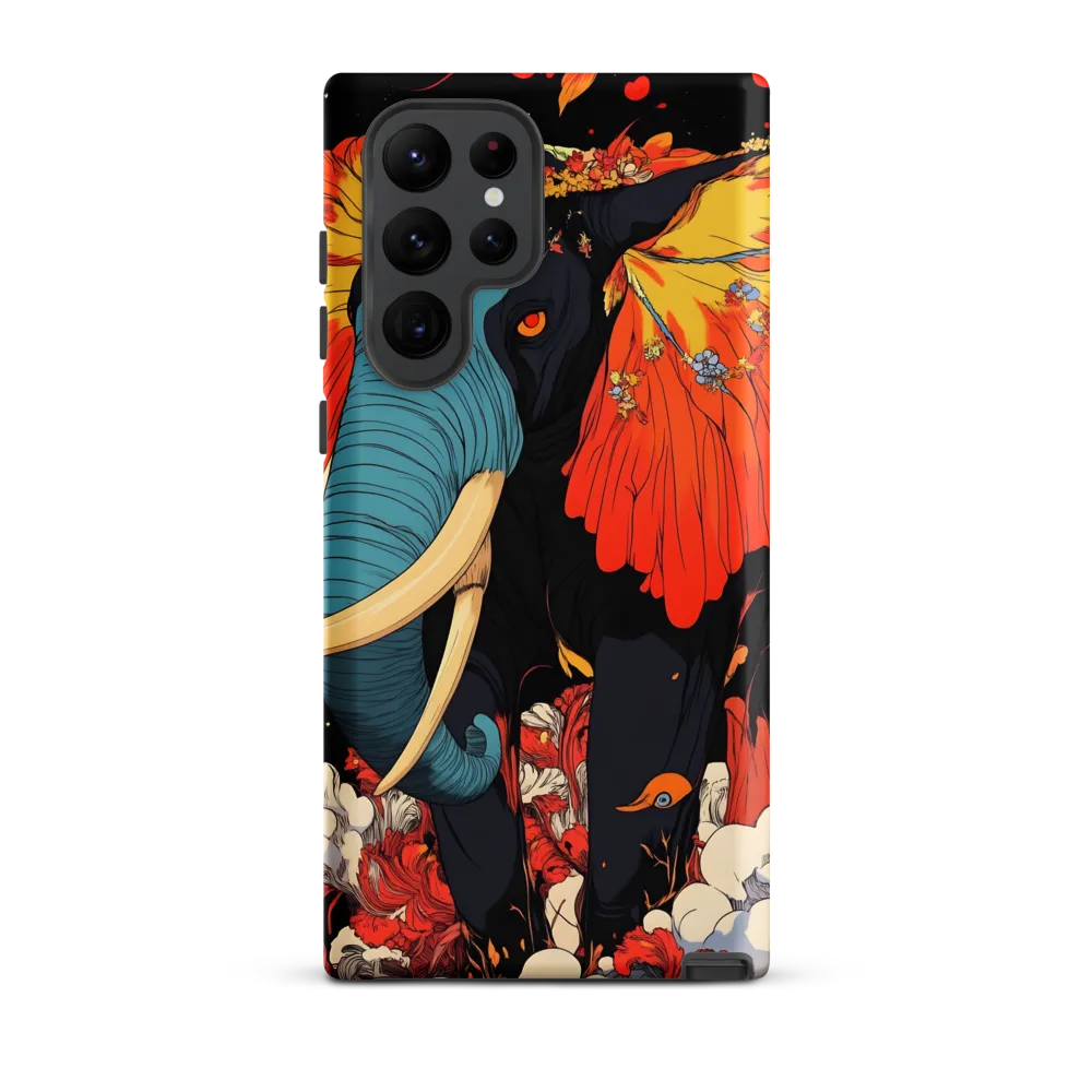Majesty of the Floral Elephant | Phone Case |  S22 Ultra | Tough Case | Matte