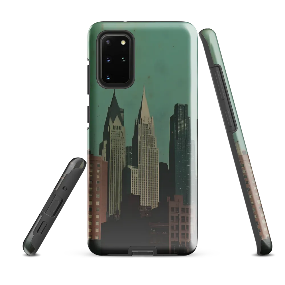 Urban Nostalgia: A Retro Cityscape | Phone Case |  S20 Plus | Tough Case | Glossy