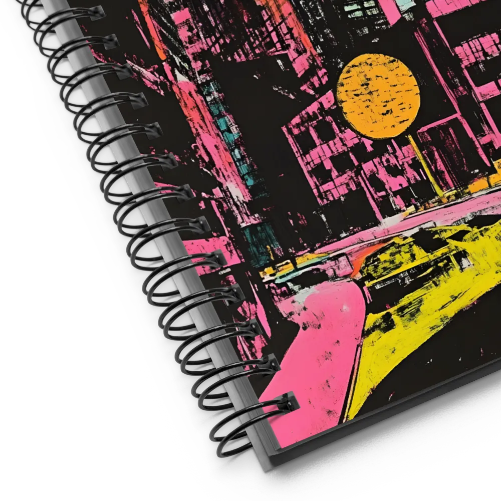 Urban Vibrance: A Kaleidoscope of Colors | Spiral Notebook