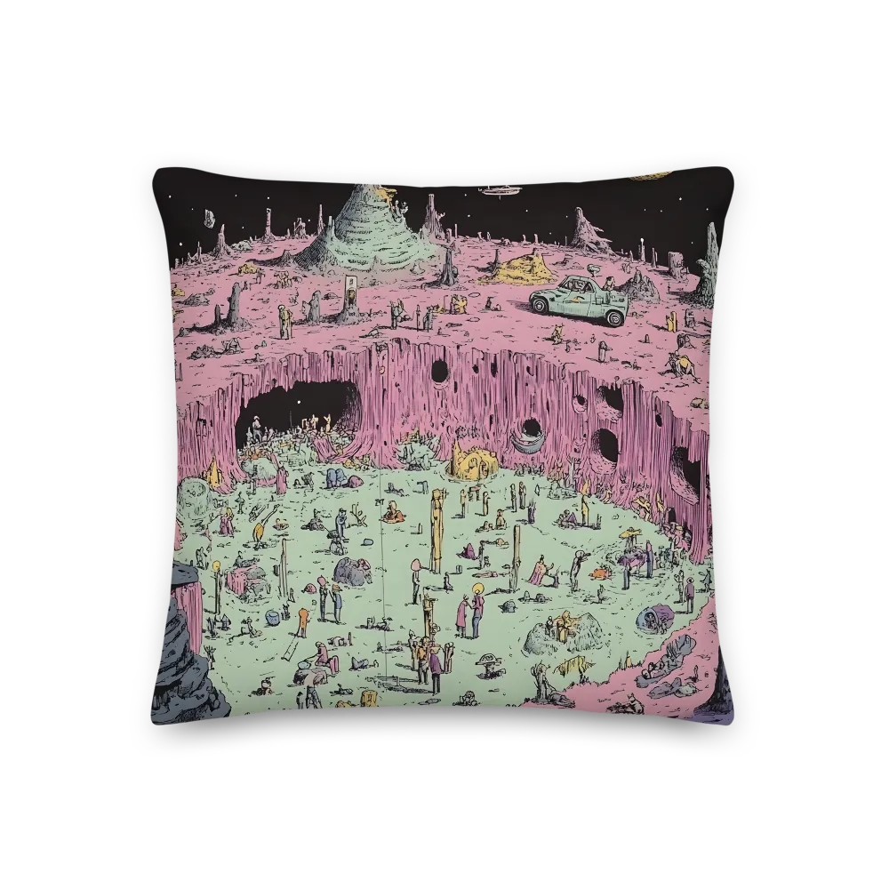 Whispers of an Alien Terrain | Pillow | 18″×18″