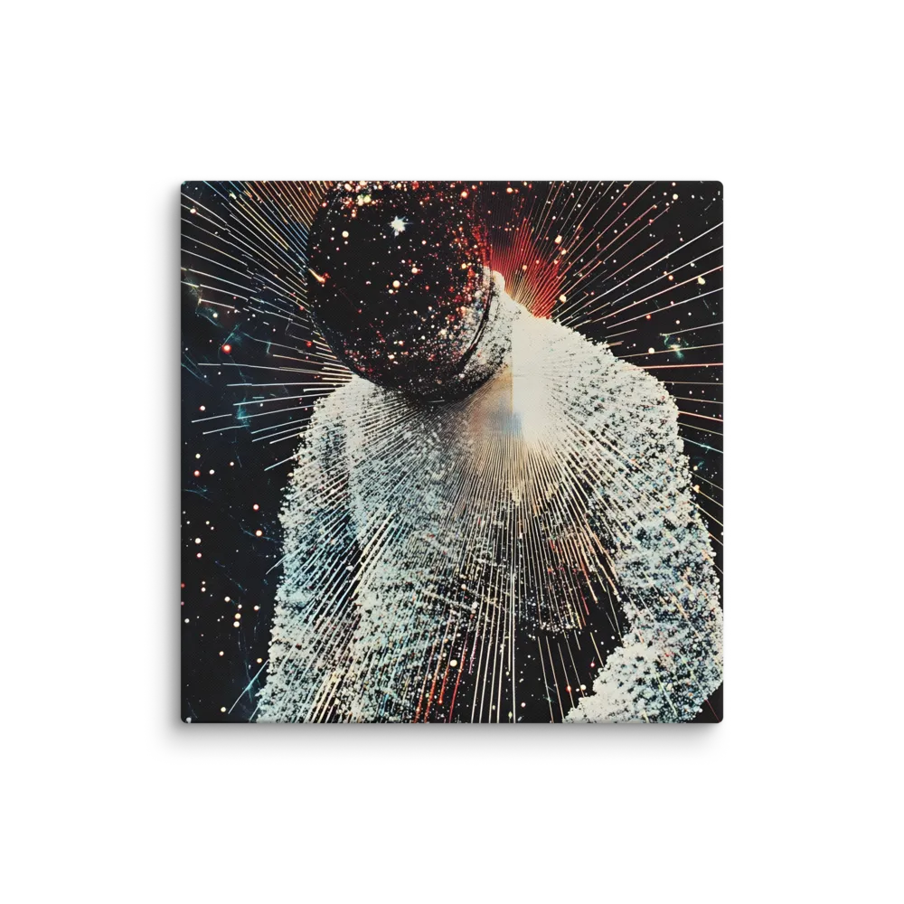 Ethereal Astronaut: A Journey Through the Cosmos | Canvas | 36″×36″
