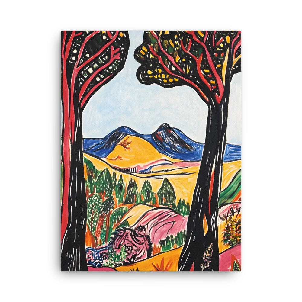 Vibrant Nature's Embrace | Thin Canvas | 24″×32″