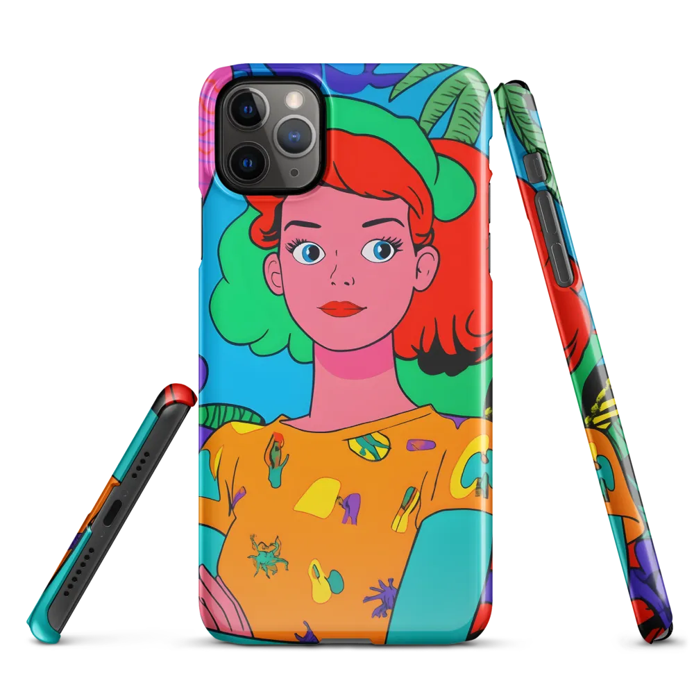 Tropical Vibes: A Playful Portrait | Phone Case |  11 Pro Max | Snap Case | Glossy