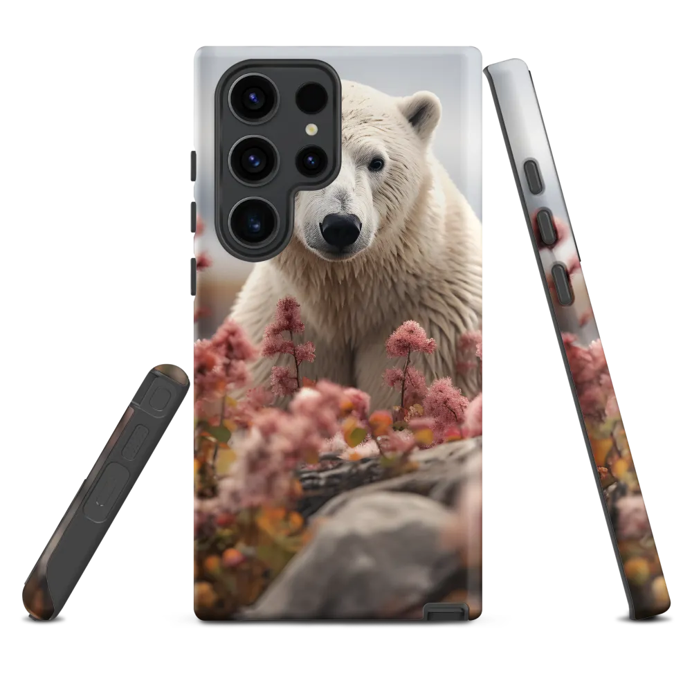 Curiosity Among Blooms: The Polar Bear