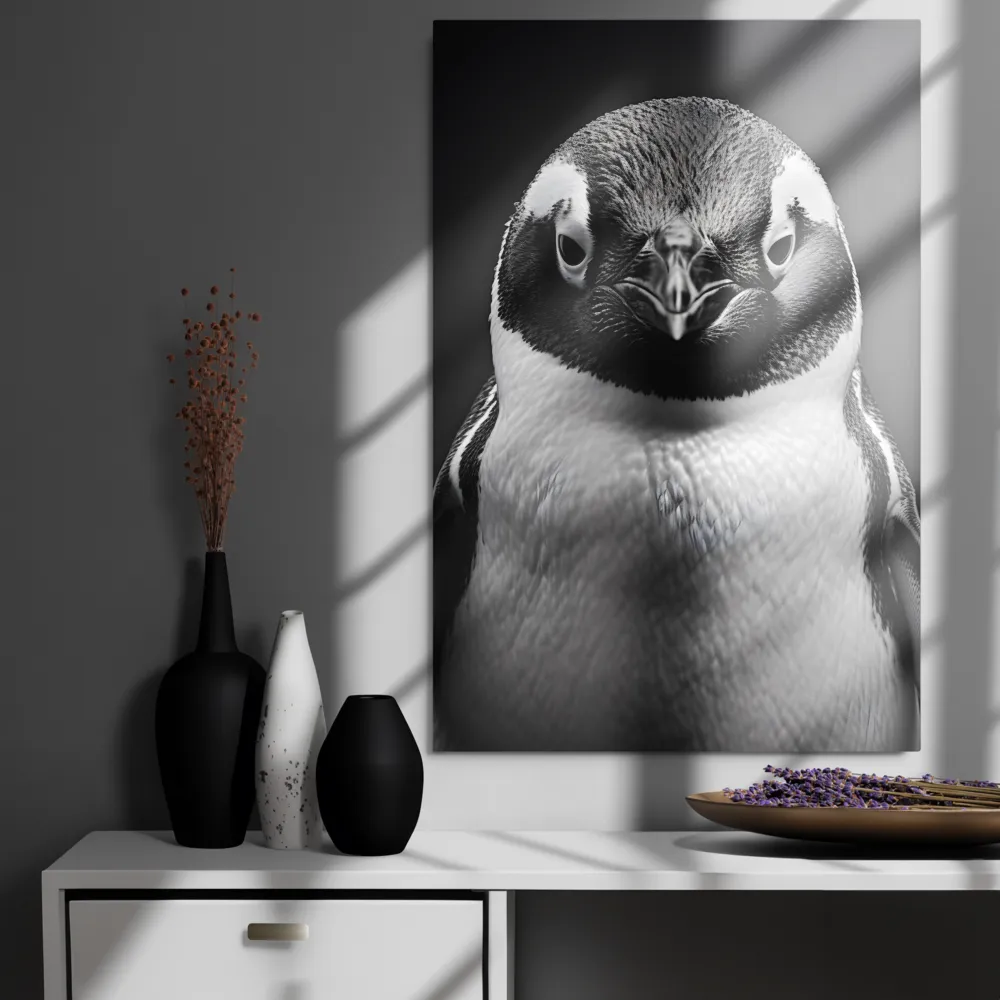 Majestic Penguin Portrait | Metal Print | 24″×36″