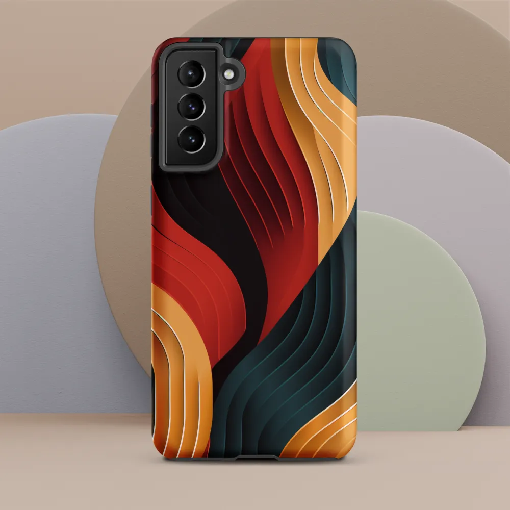 Dynamic Waves of Color | Phone Case |  S21 Plus | Tough Case | Matte