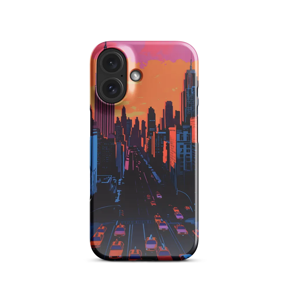 Sunset Over Skyscrapers | Phone Case |  16 | Snap Case | Glossy