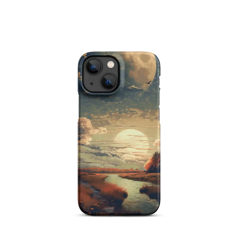 Whispers of Dusk: A Tranquil River Landscape