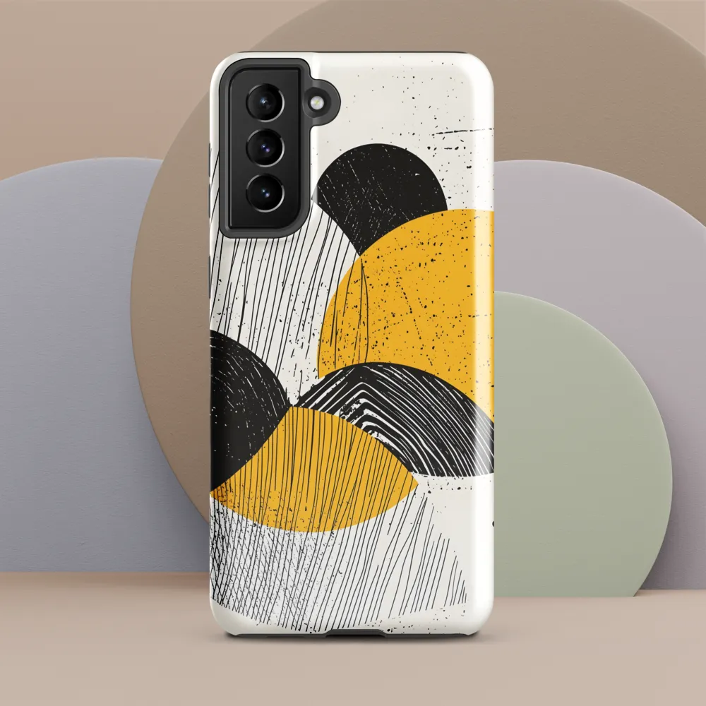 Dynamic Harmony in Black and Yellow