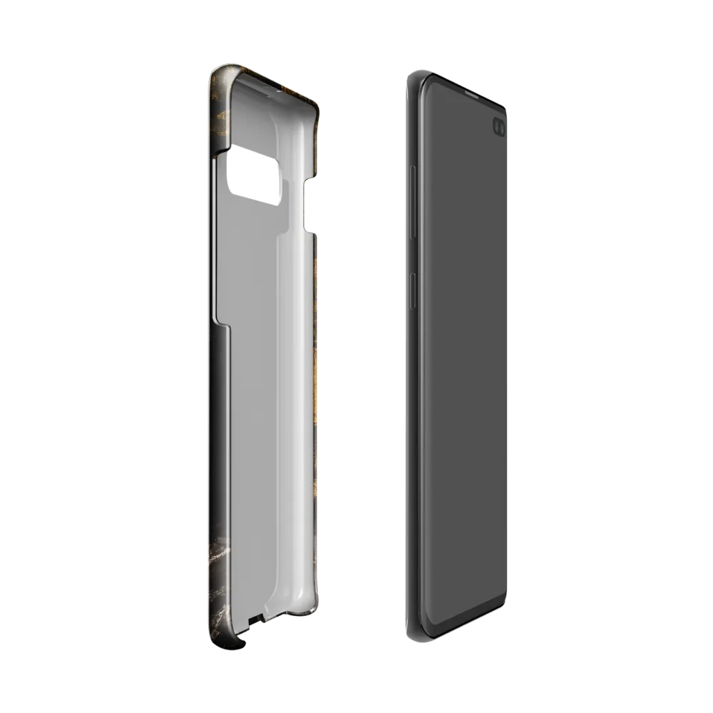 Golden Elegance: A Modern Profile Portrait