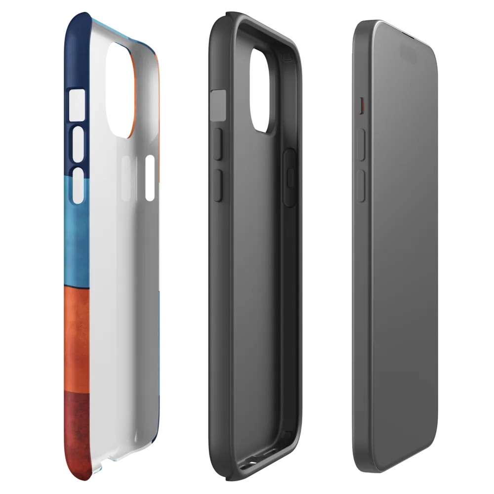Geometric Harmony in Color | Phone Case |  15 Plus | Tough Case | Matte