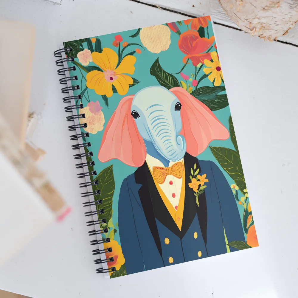 Elegance in Bloom | Spiral Notebook