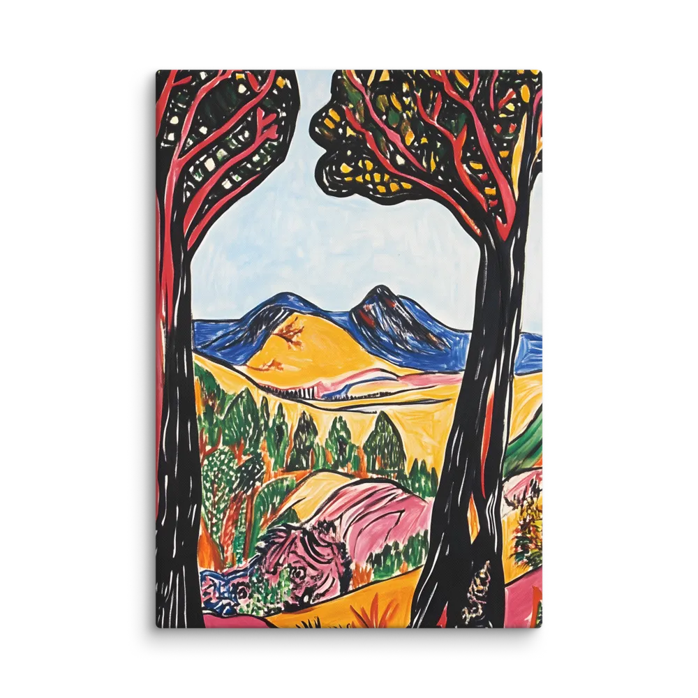 Vibrant Nature's Embrace | Canvas | 18″×26″