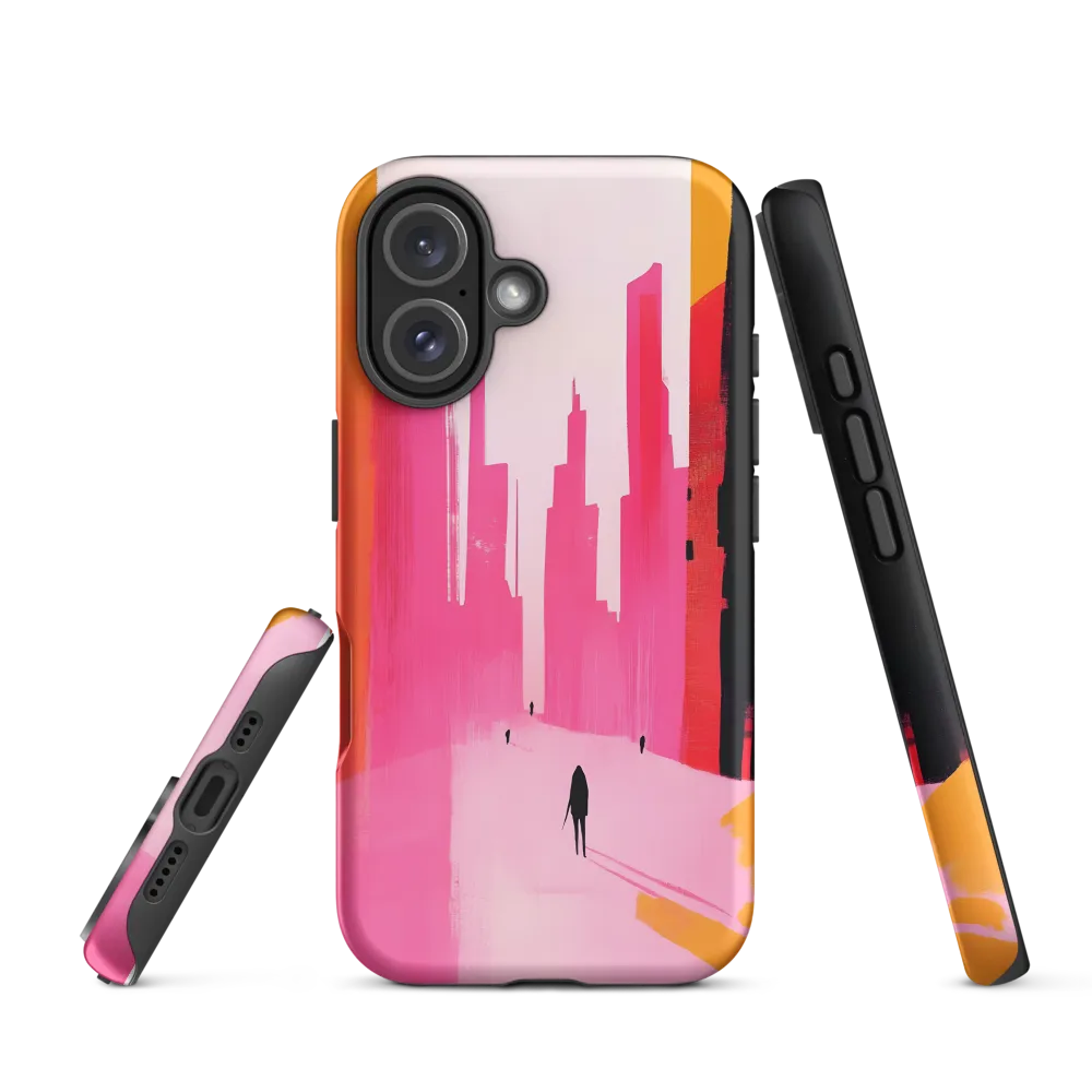 Urban Echoes in Pink | Phone Case |  16 | Tough Case | Matte