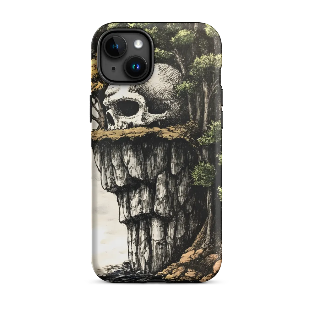 The Whispering Skull: A Surreal Encounter with Nature | Phone Case |  15 Plus | Tough Case | Matte