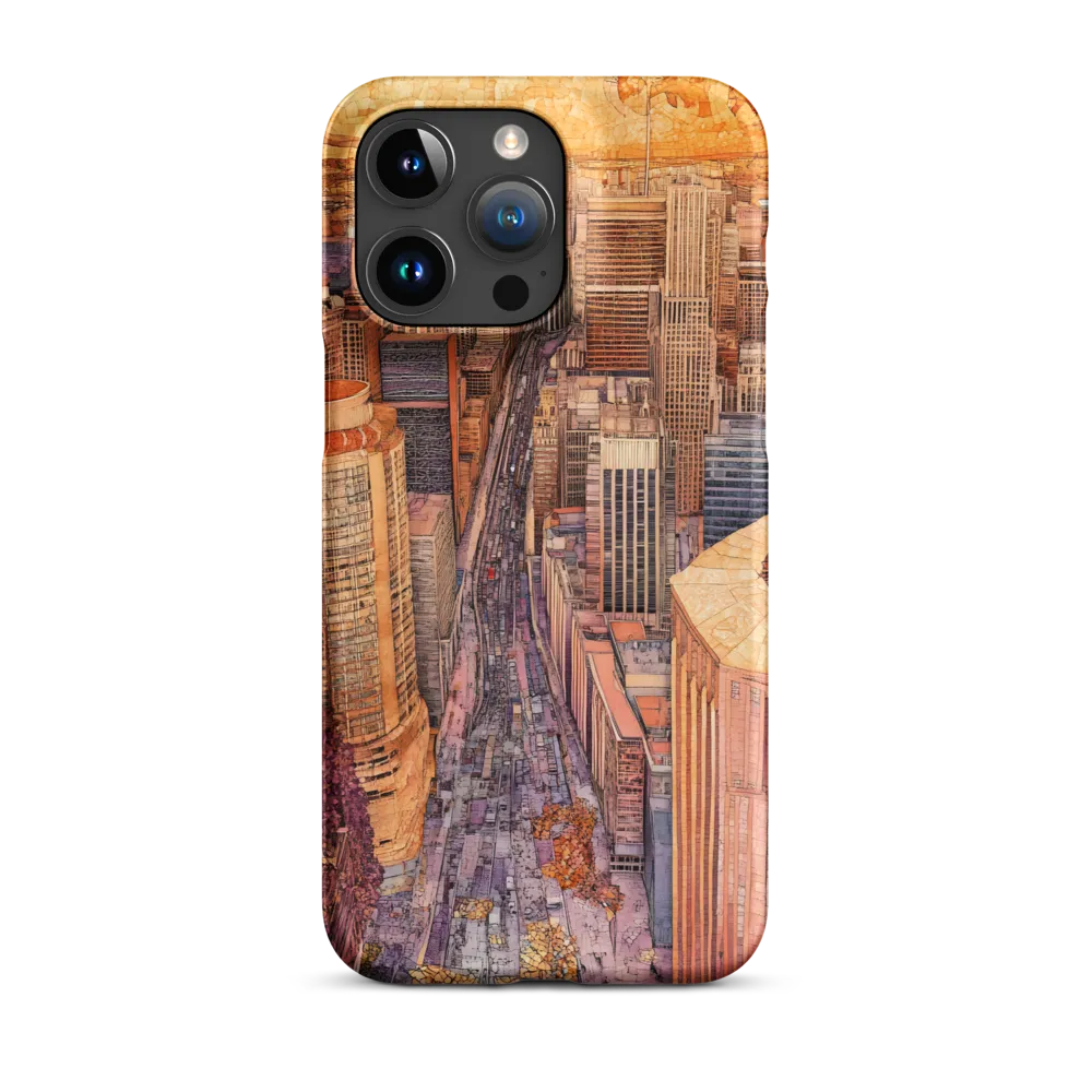 Mosaic Cityscape at Dusk