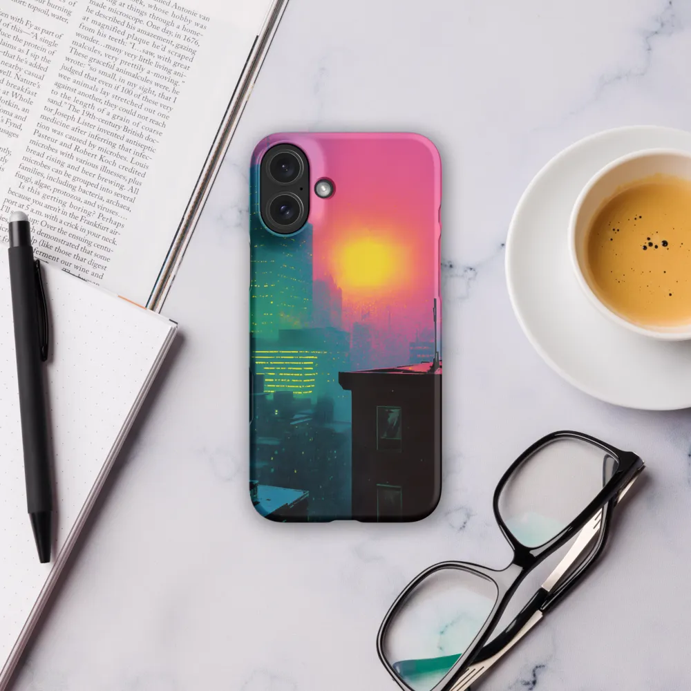Neon Horizon | Phone Case |  16 Plus | Snap Case | Matte