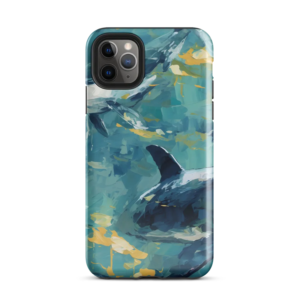 Harmony of the Ocean: Whales in Motion | Phone Case |  11 Pro Max | Tough Case | Glossy