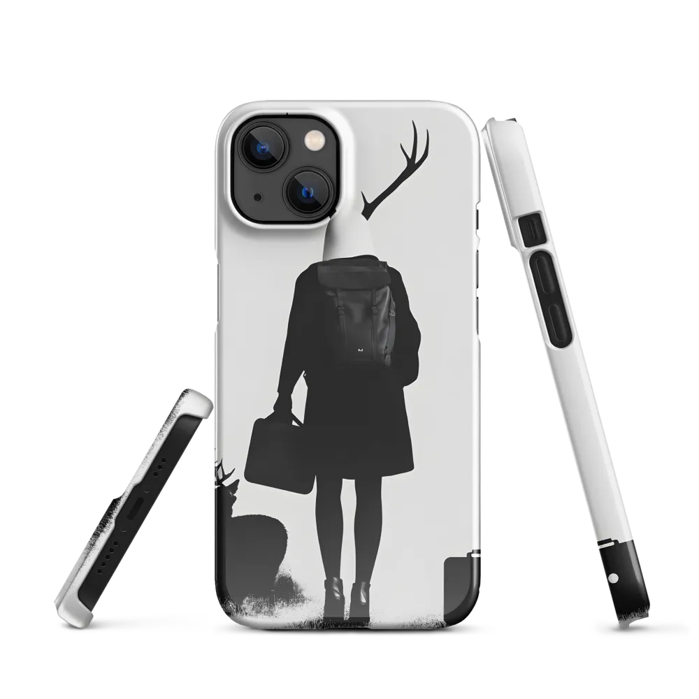 Antlered Reflections | Phone Case |  13 | Snap Case | Glossy