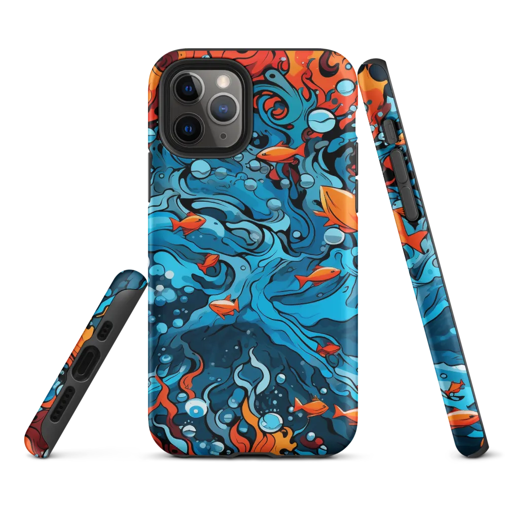 Fluid Harmony: Ocean and Flames