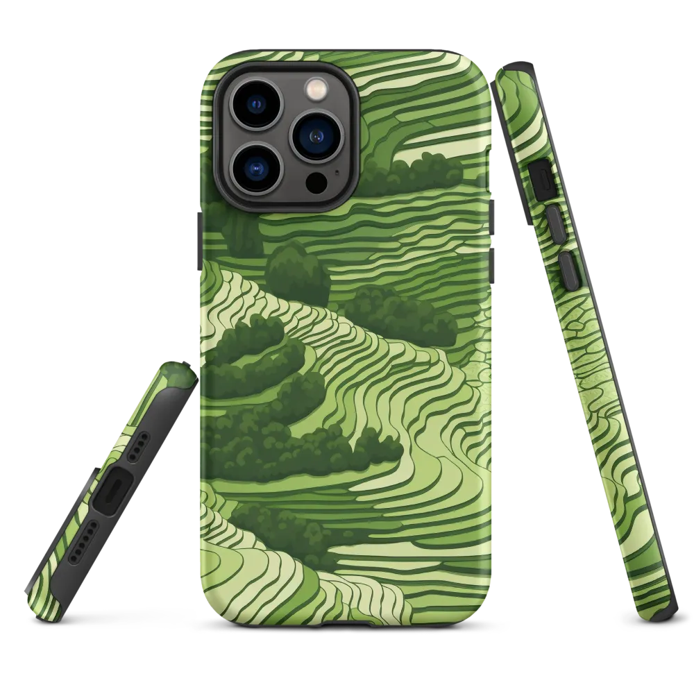Waves of Green: An Abstract Landscape