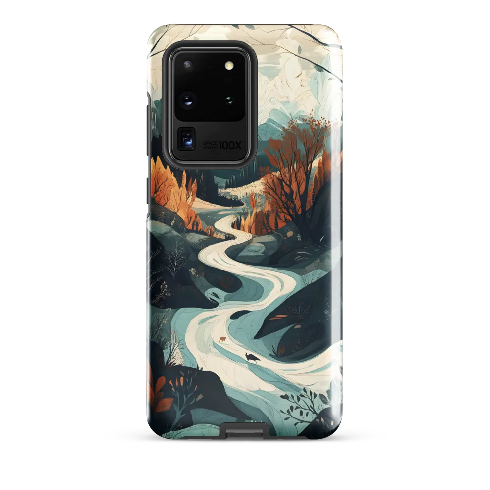 Winding Serenity: A Digital Landscape