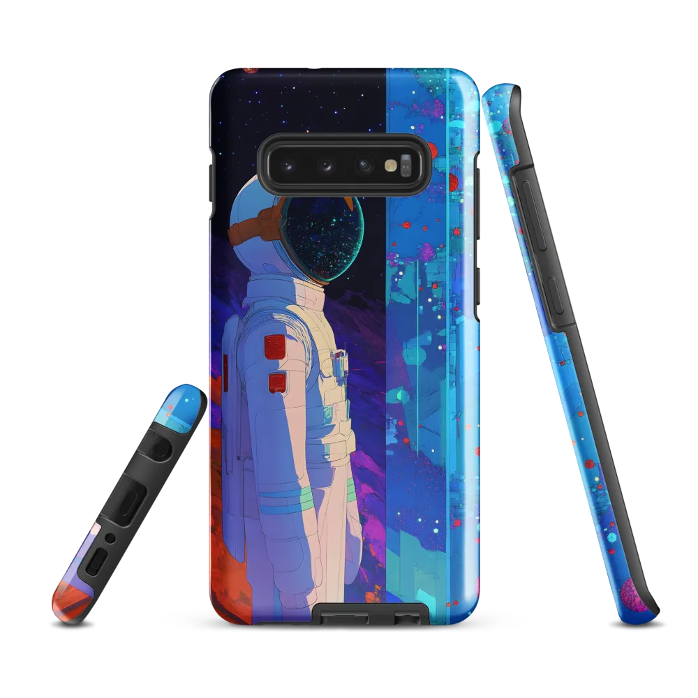 Cosmic Exploration: The Astronaut's Journey | Phone Case |  S10 Plus | Tough Case | Glossy