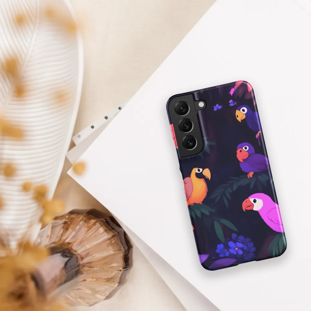 Tropical Parrot Playground | Phone Case |  S22 | Snap Case | Matte