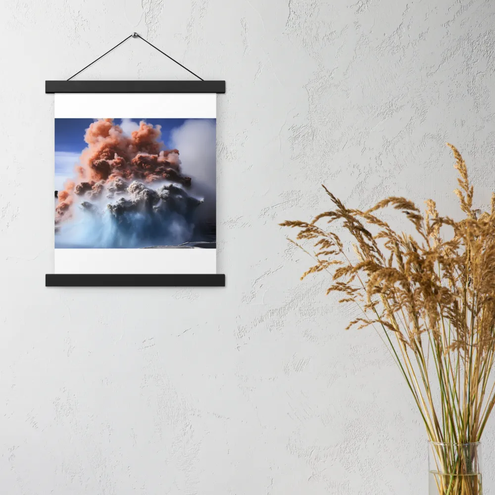 Eruption of Elements | Poster With Black Wood Hanger | 11″×14″