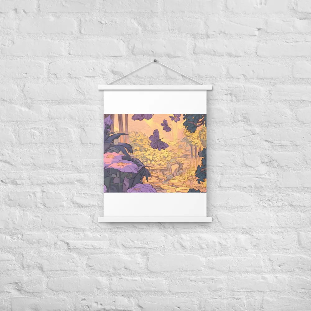 A Serene Dance of Butterflies | Poster With White Wood Hanger | 18″×24″