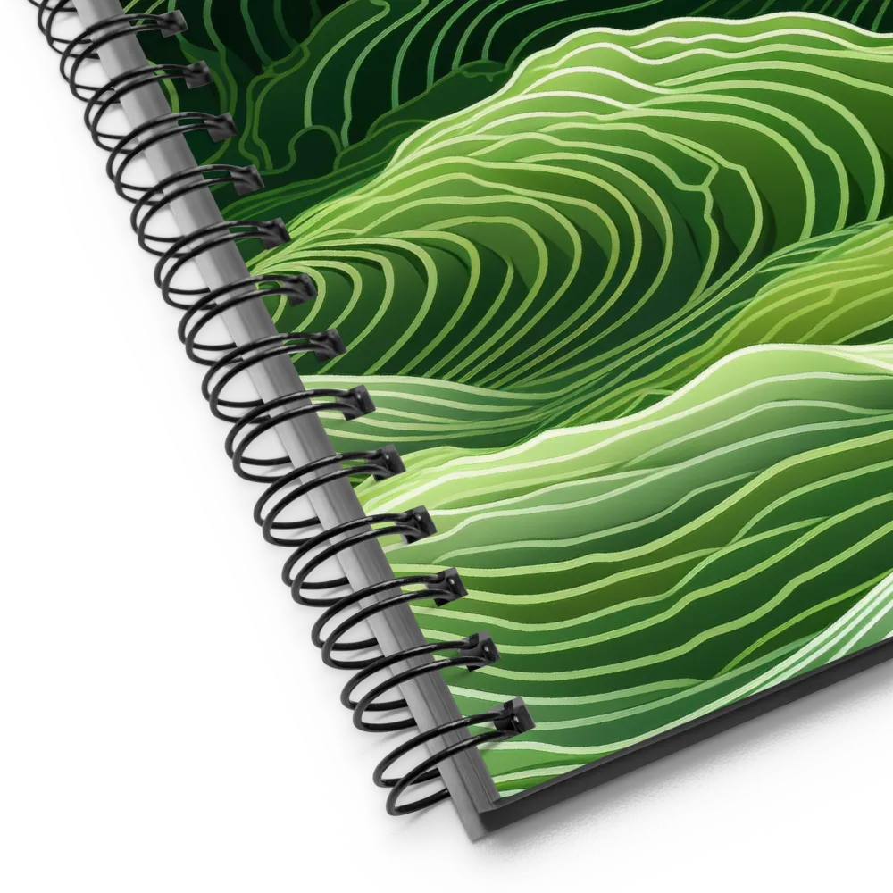 Whispers of Green Hills | Spiral Notebook