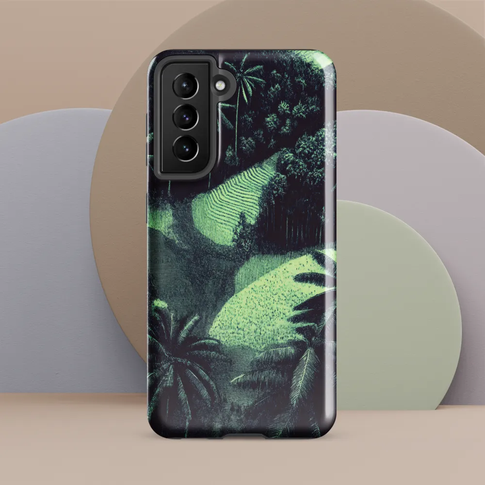 Harmony in Green: A Surreal Landscape