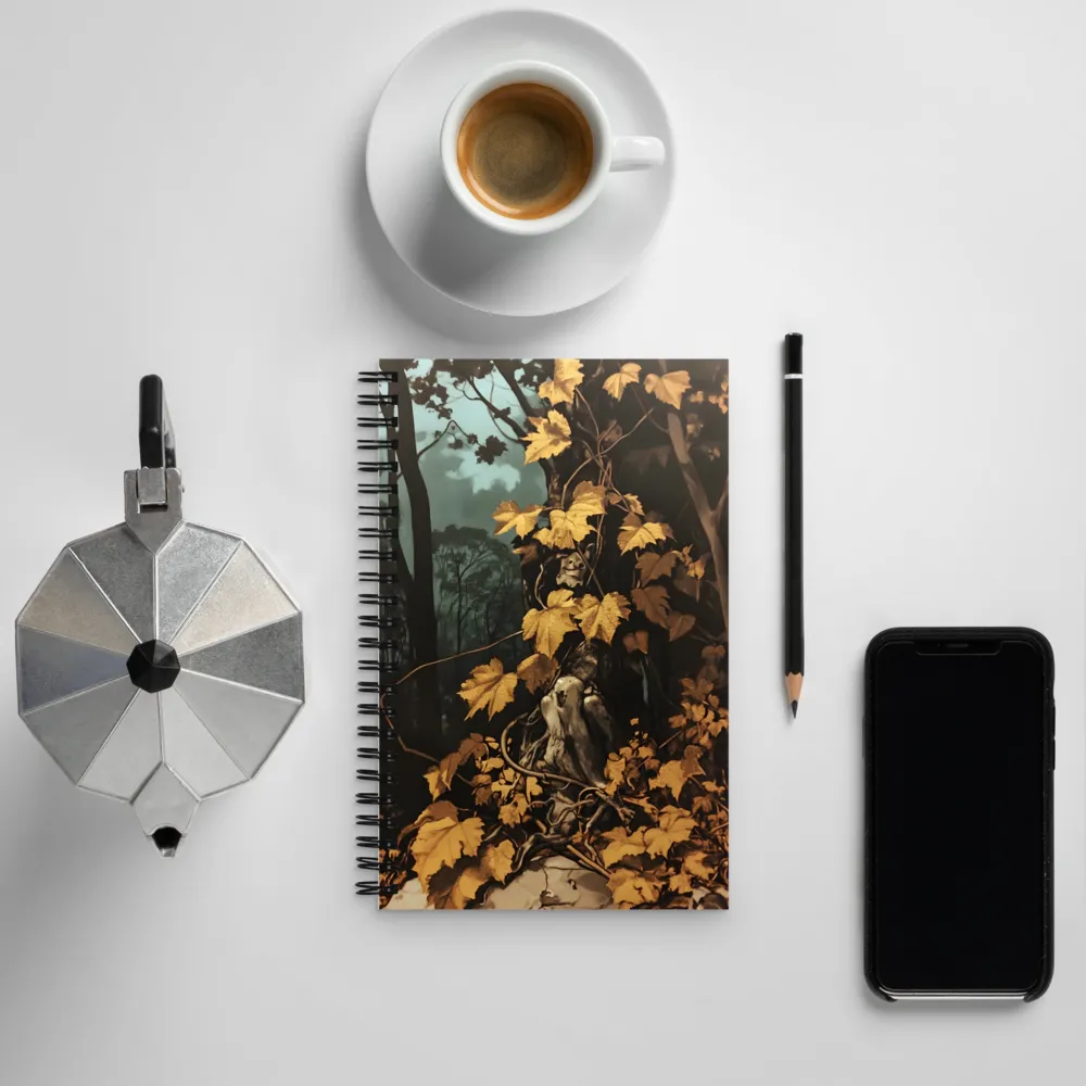 Whispers of the Golden Grove | Spiral Notebook