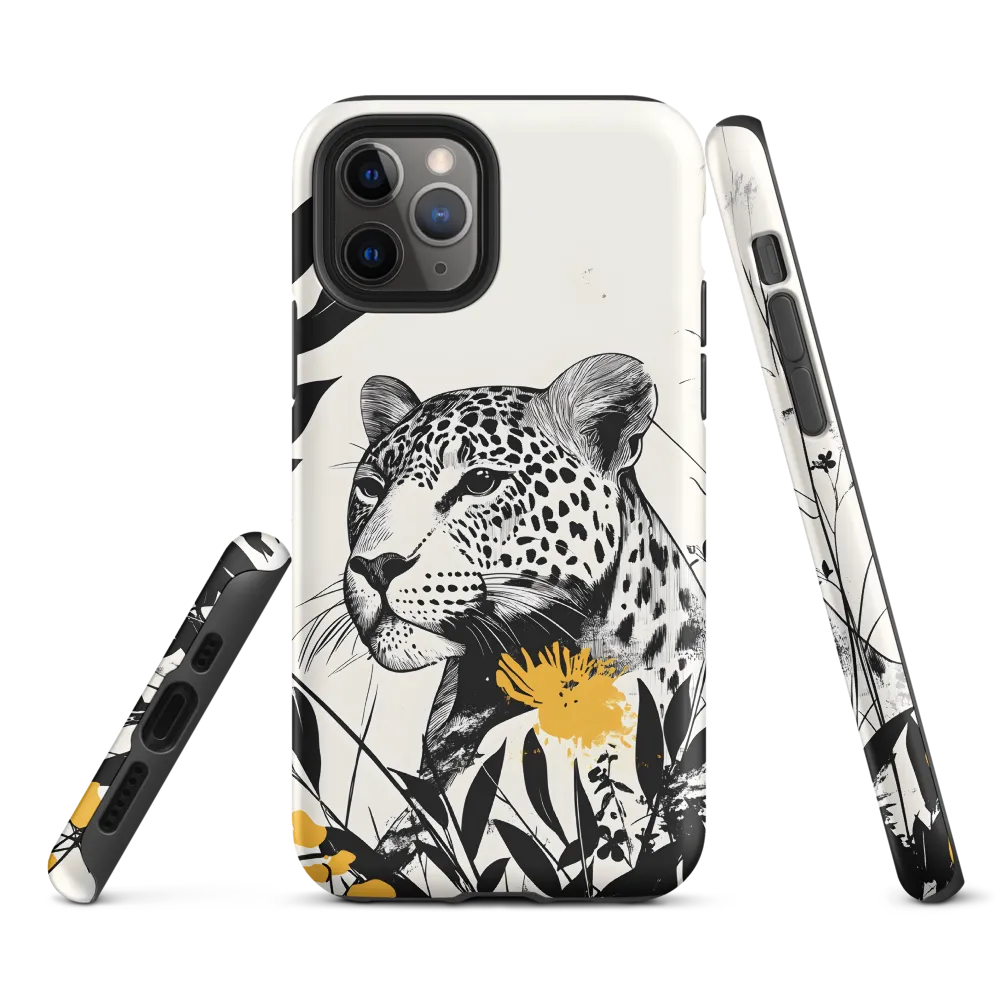 Majestic Leopard Amongst Flora