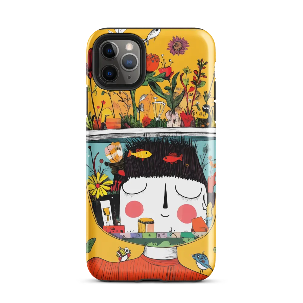 Whimsical Garden Head | Phone Case |  11 Pro Max | Tough Case | Glossy